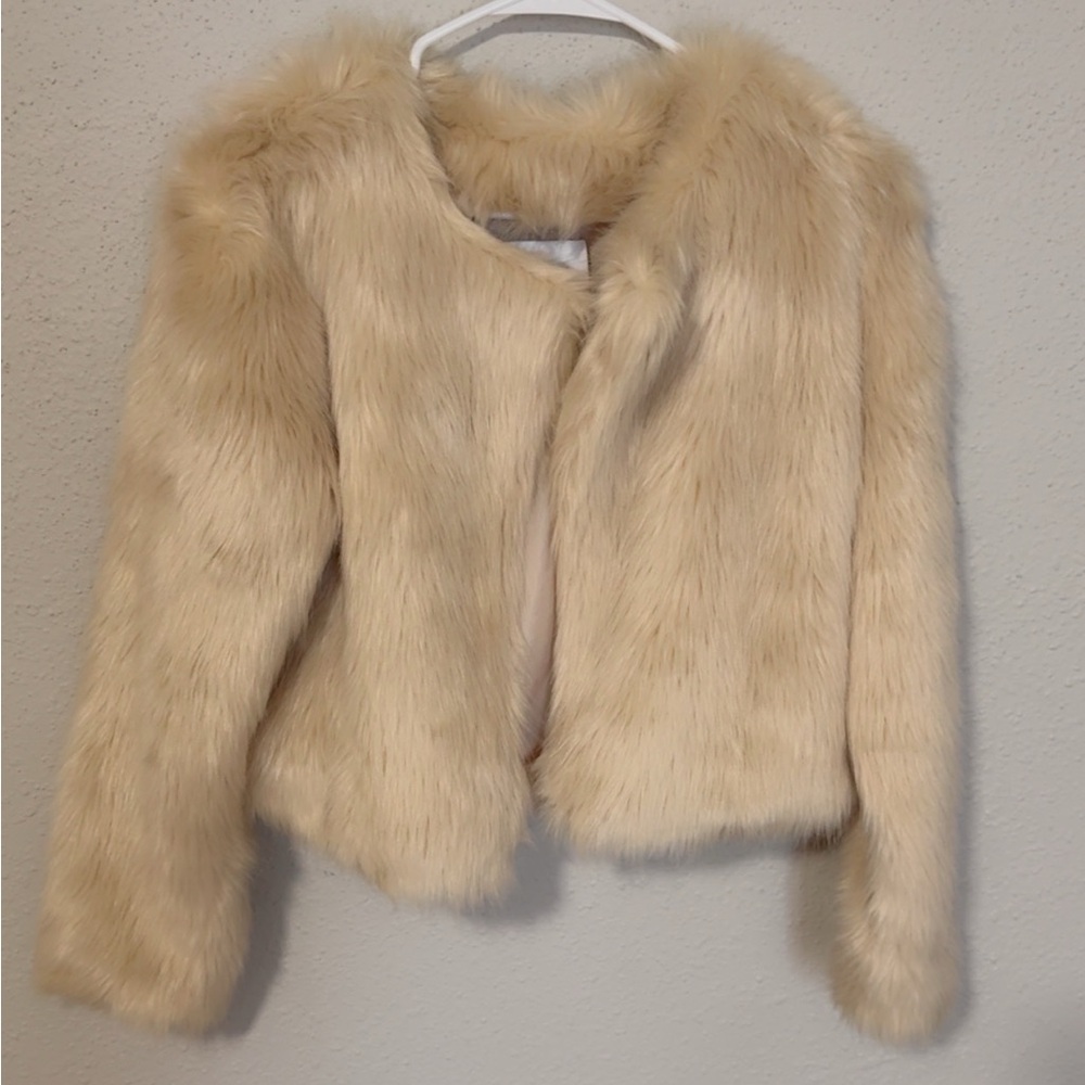 Fashion Nova Tan Teddy Jacket